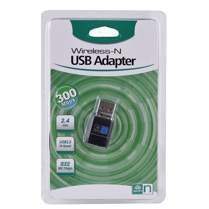ADAPTADOR WIRELESS 300MBPS + PARA LAPTOP + PC image